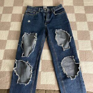 BDG Distressed High-Rise Mom Jeans